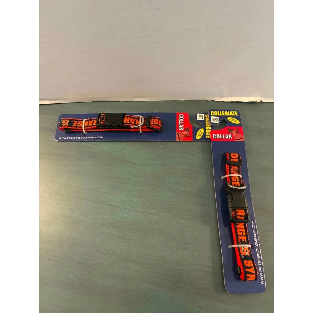Pets First Syracuse Orange Dog Collar Medium Orange NWT Collegiate NCAA 2 Pack